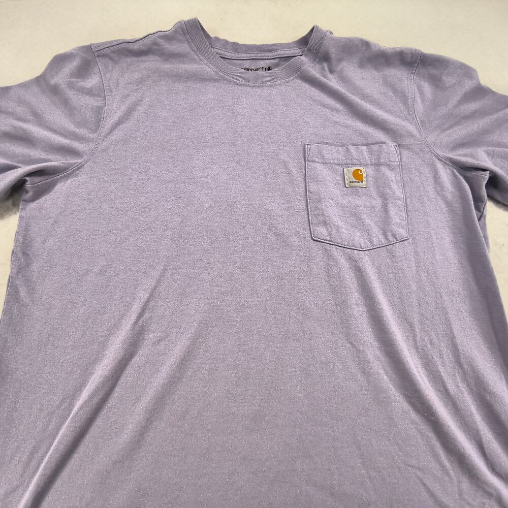 Carhartt Graphic Short Sleeve Crew Neck Shirt Womens Size Extra Large XL Purple